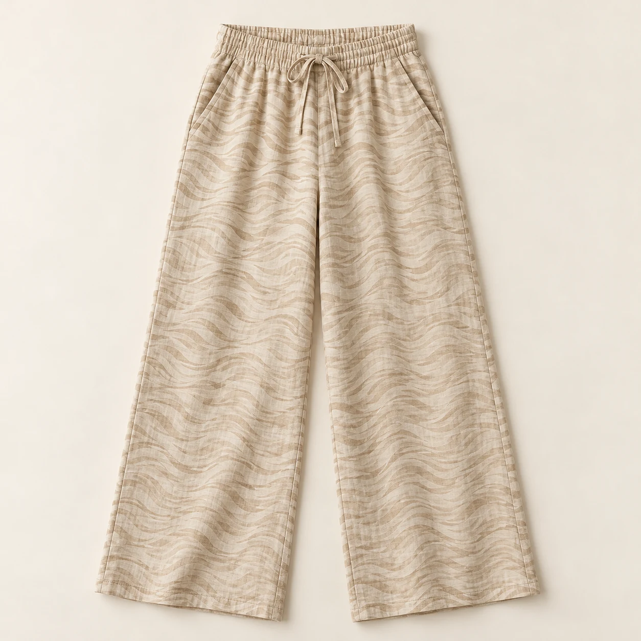 Sand Dune Wide-Leg Pants in sand